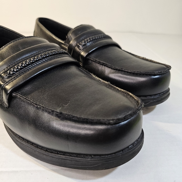 DR. SCHOLL'S Black Loafers Advanced Comfort Gel Insole Slip-on Shoes - Picture 2 of 7